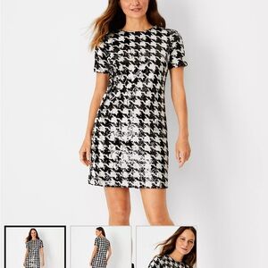 Sequin Houndstooth dress